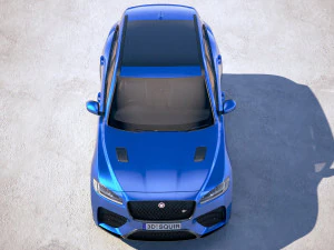 Jaguar F-pace SVR 2019 3D Model