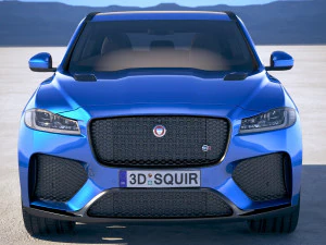 Jaguar F-pace SVR 2019 3D Model