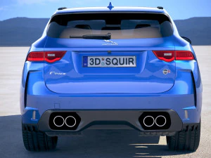Jaguar F-pace SVR 2019 3D Model