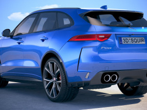 Jaguar F-pace SVR 2019 Model 3D