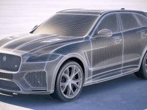 Jaguar F-pace SVR 2019 3D Model