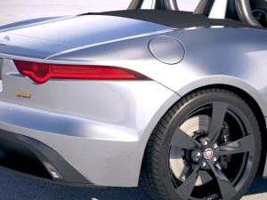 Jaguar F-type 400 Sport Convertible 2018 3D Model