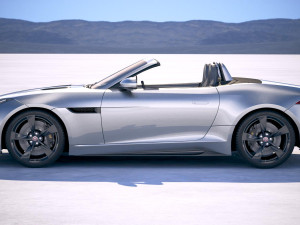 Jaguar F-type 400 Sport Convertible 2018 3D Model
