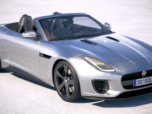 Jaguar F-type 400 Sport Convertible 2018 3D Model