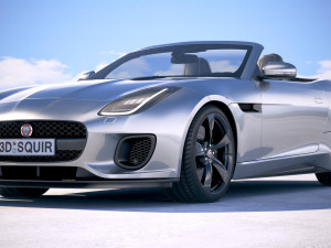 Jaguar F-type 400 Sport Convertible 2018 3D Model