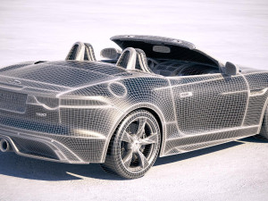 Jaguar F-type 400 Sport Convertible 2018 3D Model