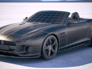 Jaguar F-type 400 Sport Convertible 2018 3D Model