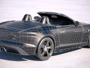 Jaguar F-type 400 Sport Convertible 2018 3D Model