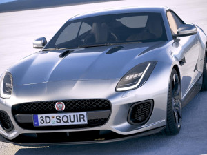 Jaguar F-type 400 Sport Coupe 2018 3D Модель