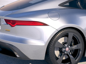 Jaguar F-type 400 Sport Coupe 2018 3D Модель