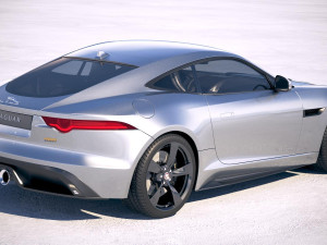 Jaguar F-type 400 Sport Coupe 2018 3D Модель