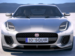 Jaguar F-type 400 Sport Coupe 2018 3D Модель