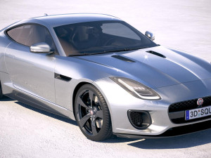 Jaguar F-type 400 Sport Coupe 2018 3D Модель