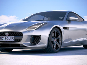 Jaguar F-type 400 Sport Coupe 2018 3D Модель