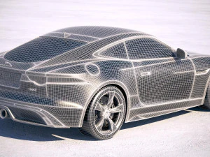 Jaguar F-type 400 Sport Coupe 2018 3D Model