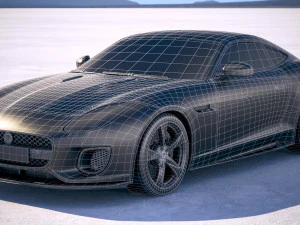 Jaguar F-type 400 Sport Coupe 2018 3D Model