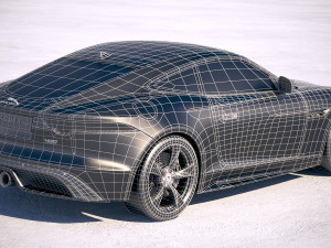 Jaguar F-type 400 Sport Coupe 2018 3D Модель