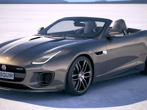 Jaguar F-type R Dynamic Convertible 2018 3D Model
