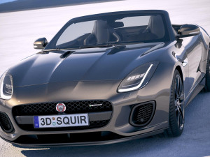 Jaguar F-type R Dynamic Convertible 2018 3D मॉडल