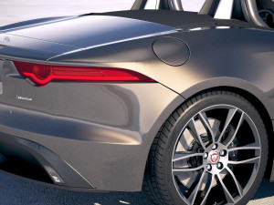 Jaguar F-type R Dynamic Convertible 2018 3D मॉडल