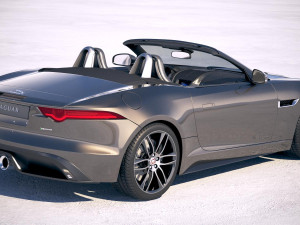 Jaguar F-type R Dynamic Convertible 2018 3D मॉडल
