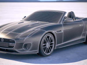 Jaguar F-type R Dynamic Convertible 2018 3D मॉडल