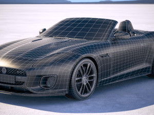 Jaguar F-type R Dynamic Convertible 2018 3D मॉडल