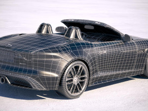 Jaguar F-type R Dynamic Convertible 2018 3D मॉडल