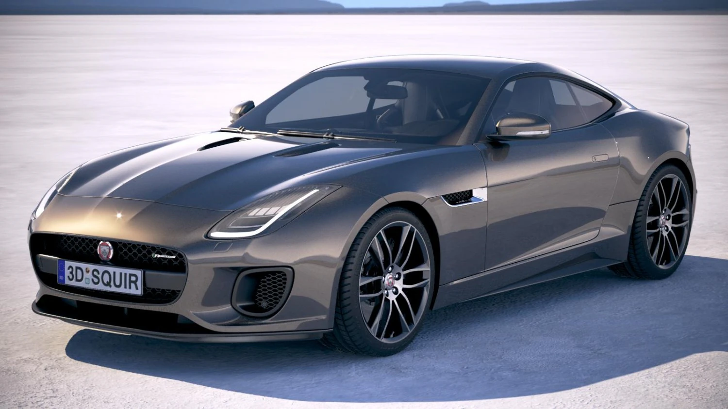Jaguar F-type R Dynamic Coupe 2018 3D Model .c4d .max .obj .3ds .fbx .stl .blend 