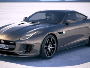 Jaguar F-type R Dynamic Coupe 2018 3D Model