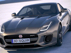 Jaguar F-type R Dynamic Coupe 2018 3D Model