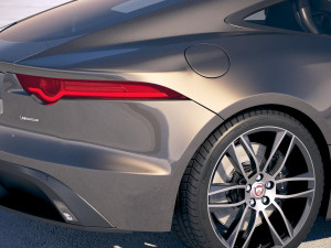 Jaguar F-type R Dynamic Coupe 2018 3D मॉडल