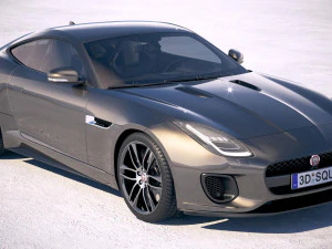 Jaguar F-type R Dynamic Coupe 2018 3D Model