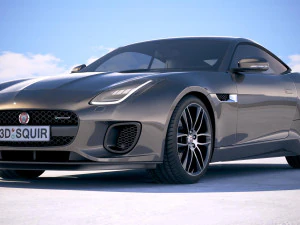 Jaguar F-type R Dynamic Coupe 2018 3D Model