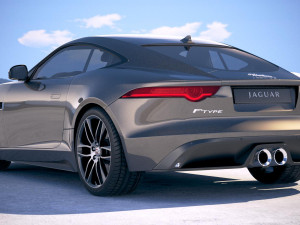 Jaguar F-type R Dynamic Coupe 2018 3D मॉडल