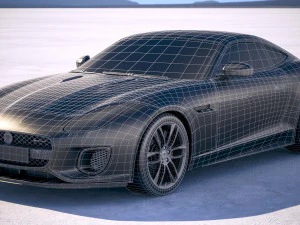 Jaguar F-type R Dynamic Coupe 2018 3D Model