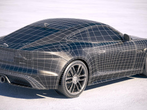 Jaguar F-type R Dynamic Coupe 2018 3D मॉडल