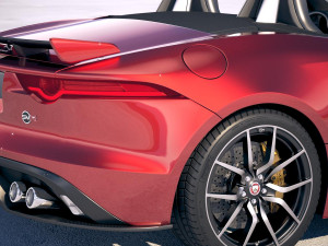 Jaguar F-Type SVR Cabrio 2018 3D Model