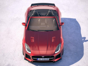 Jaguar F-Type SVR Cabrio 2018 3D Model