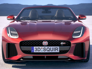 Jaguar F-Type SVR Cabrio 2018 3D Model