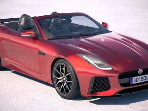 Jaguar F-Type SVR Cabrio 2018 3D Model