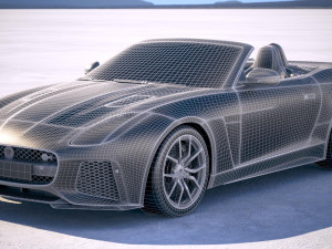 Jaguar F-Type SVR Cabrio 2018 3D Model