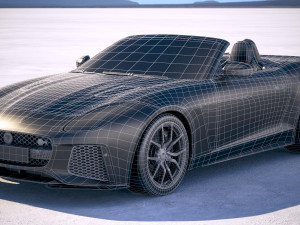 Jaguar F-Type SVR Cabrio 2018 3D Model