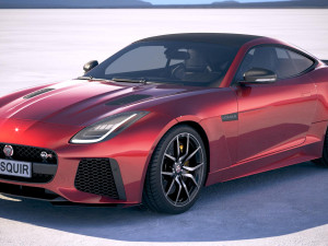 jaguar f-type svr coupe 2018 3D Model