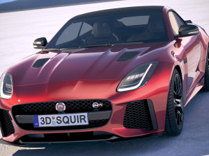 Jaguar F-Type SVR Coupe 2018 3D Model