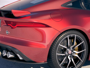 Jaguar F-Type SVR Coupe 2018 3D Model