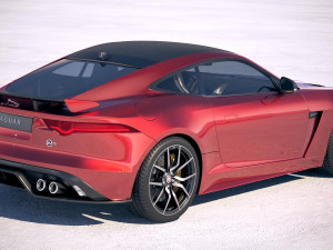 Jaguar F-Type SVR Coupe 2018 3D Model