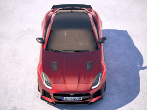 Jaguar F-Type SVR Coupe 2018 3D Model
