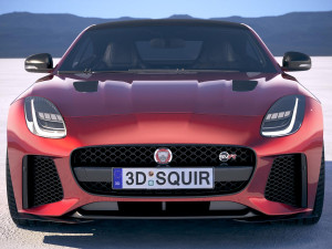 Jaguar F-Type SVR Coupe 2018 3D Model