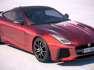 Jaguar F-Type SVR Coupe 2018 3D Model